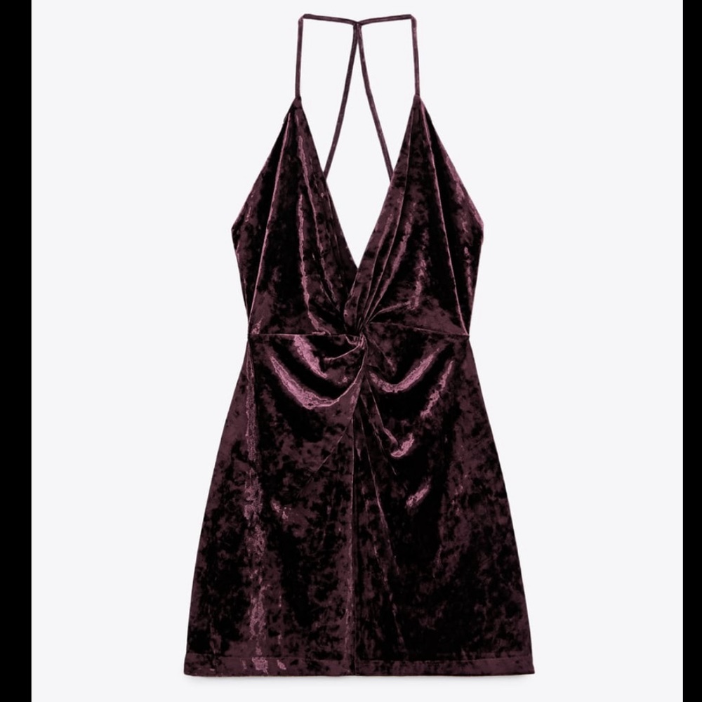 ZARA Velvet Mini Dress